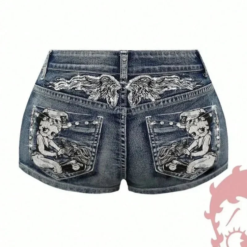 Sweet Damage Denim Shorts