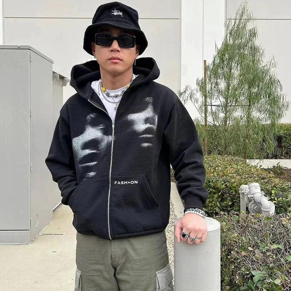 Static Dreams Zip Hoodie