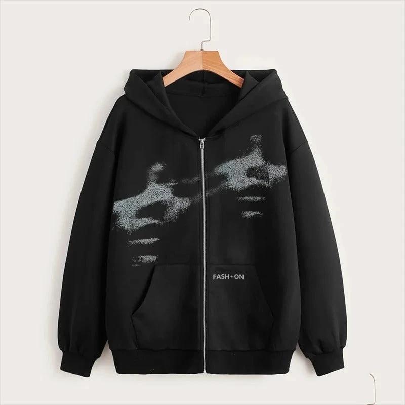 Static Dreams Zip Hoodie