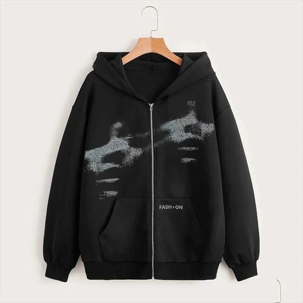 Static Dreams Zip Hoodie