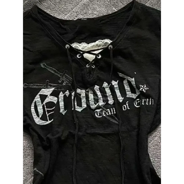 Dark Desire Lace-Up Tee